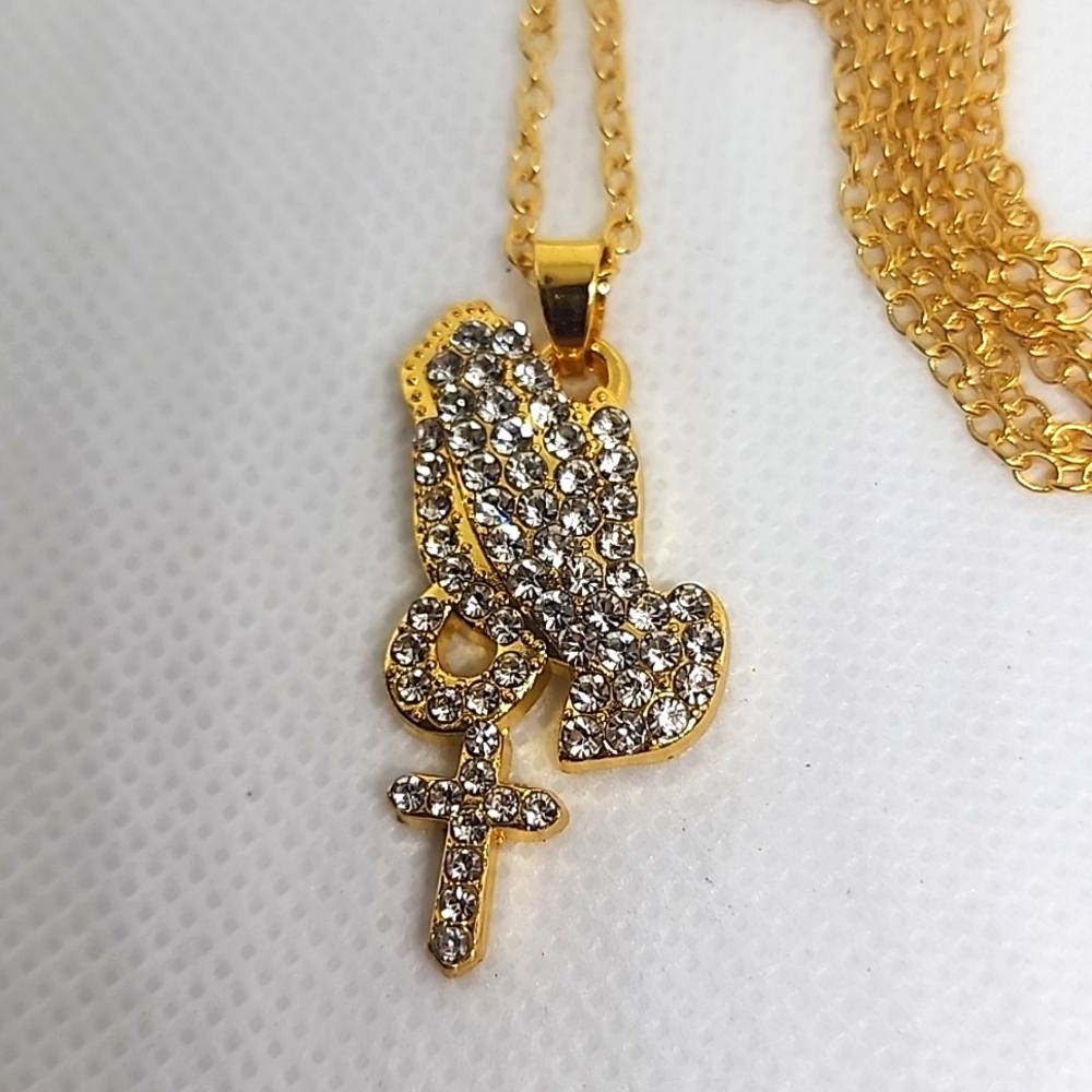 Prayer 🙏 Zirconia Necklace